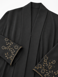 Black Embroidered Abaya