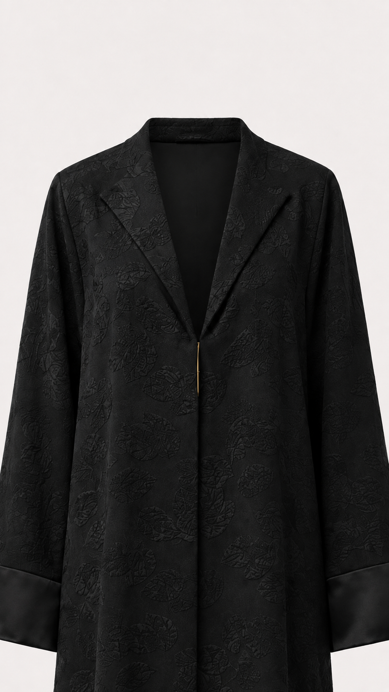Textured Black Lapel