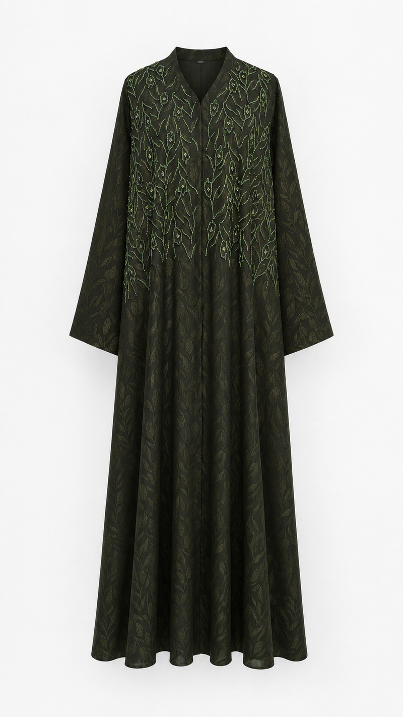 Olive Jacquard