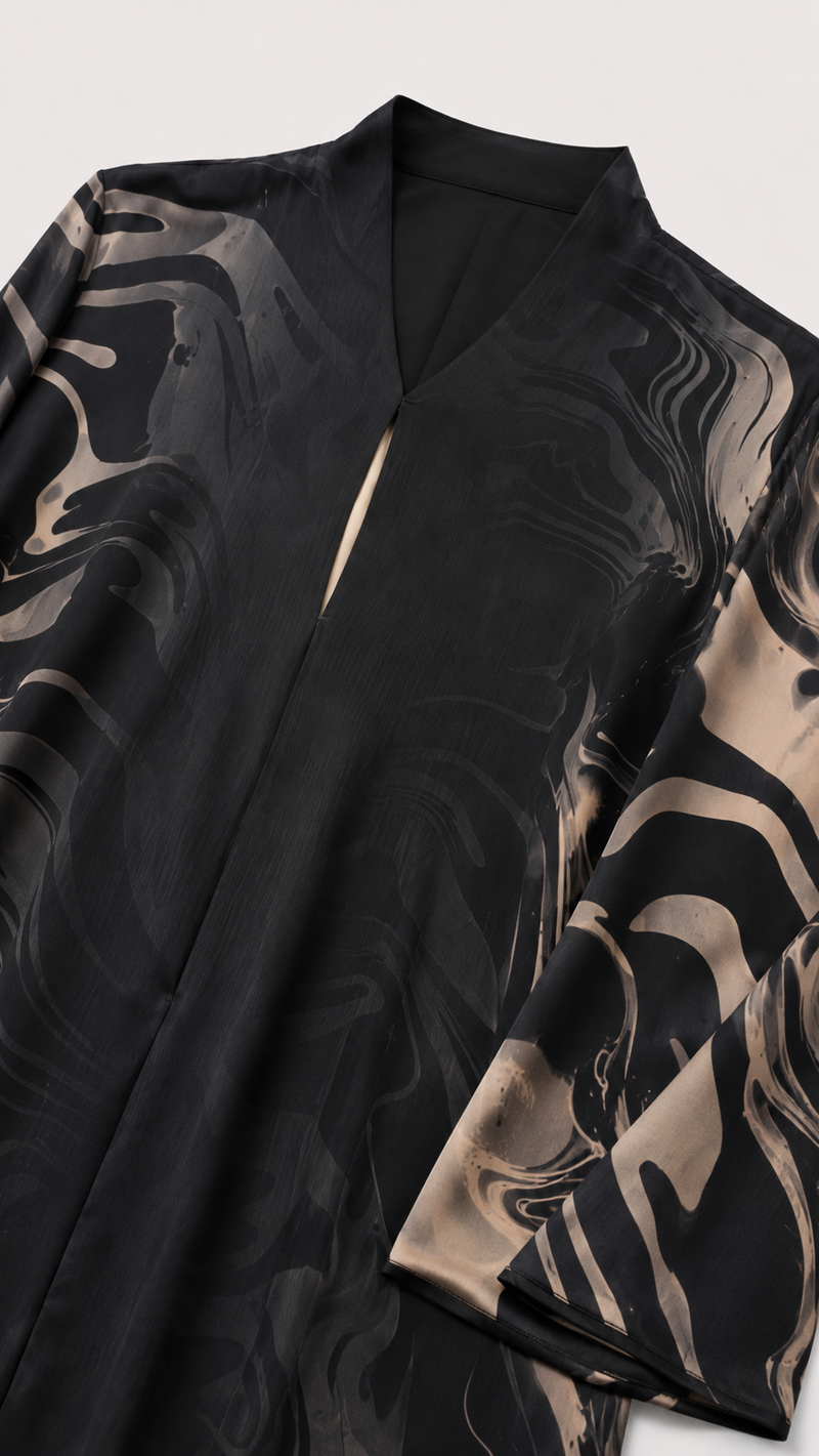 Marble Print Silk