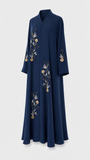 Embroidered Marine Blue