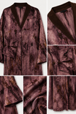 Textured Mauve Blazer