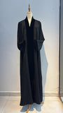 Velvet Trim Black Jacquard